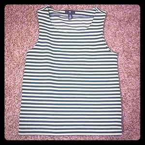 Polyester and cotton top