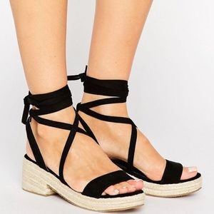 Tie leg sandals ASOS