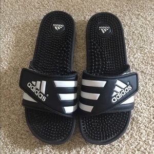 New Adidas slip on Adissage sandals