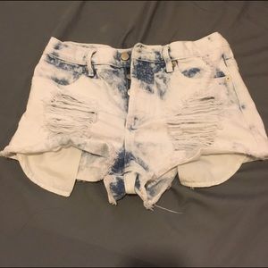 Forever21 high waist acid wash shorts size 27