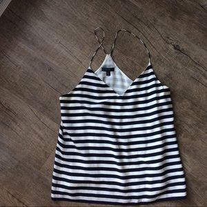 J. Crew Navy Stripped Top