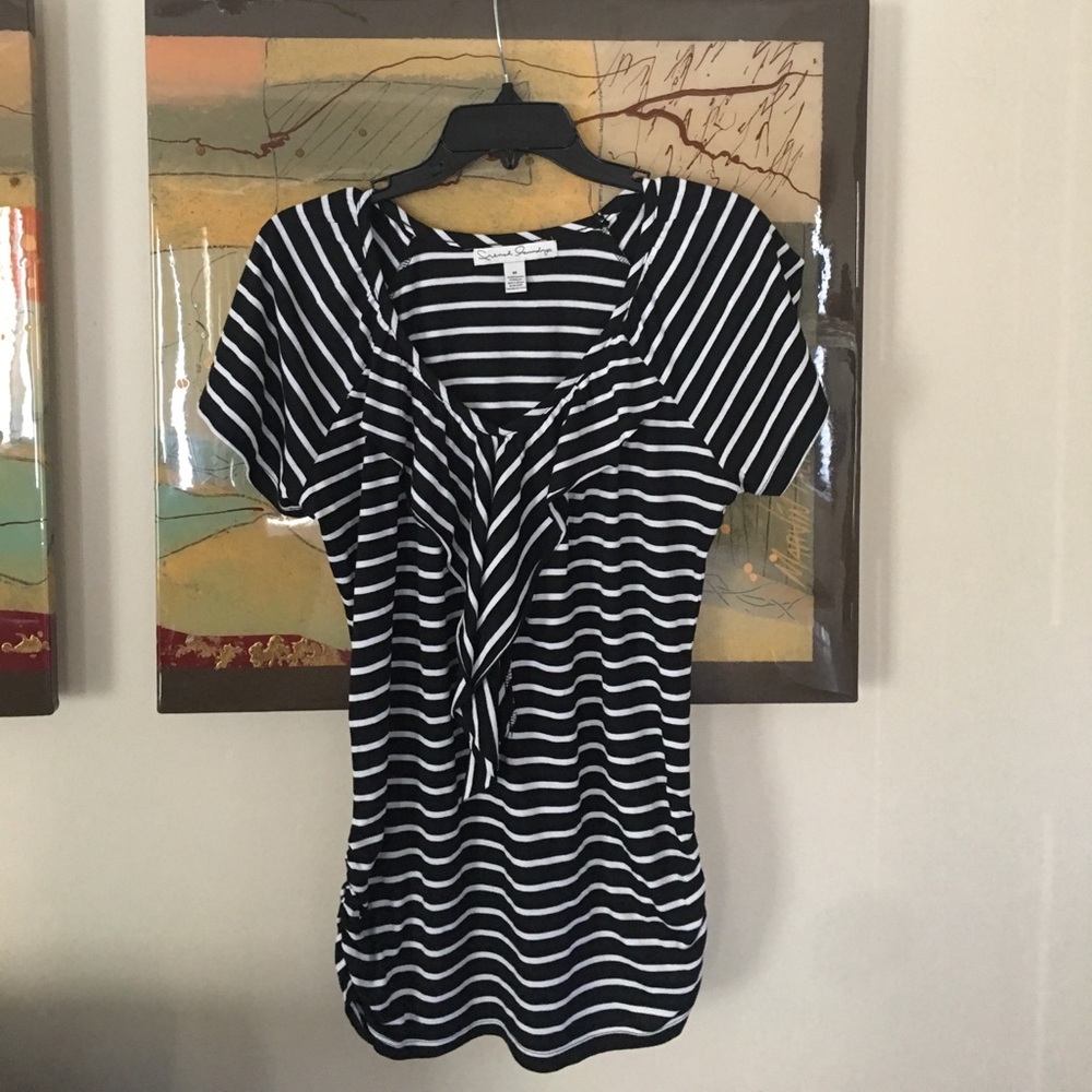 Black & White French Laundry Top