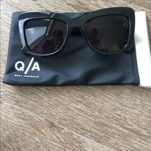 Quay Black Butterfly Sunglasses