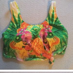 Tropical bikini top