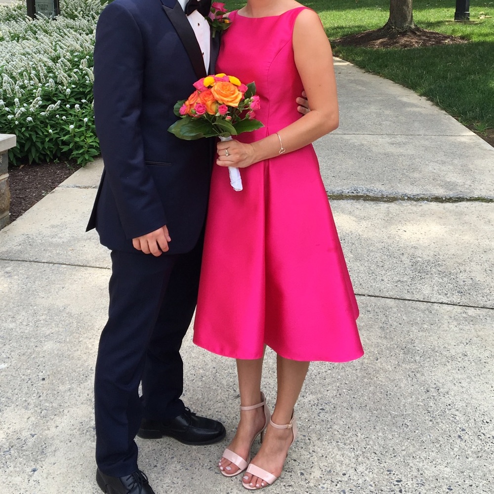 Adrianna Papell Fuschia Bridesmaid Dress Size 2