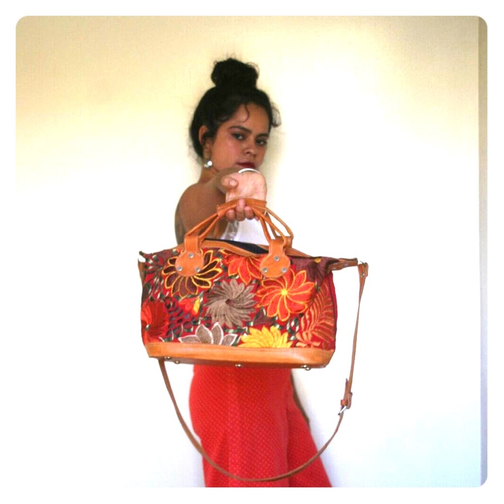 Vintage and embroidered Guatemalan bag