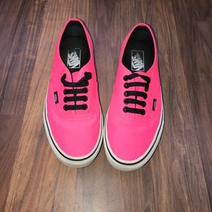 Neon Pink Vans