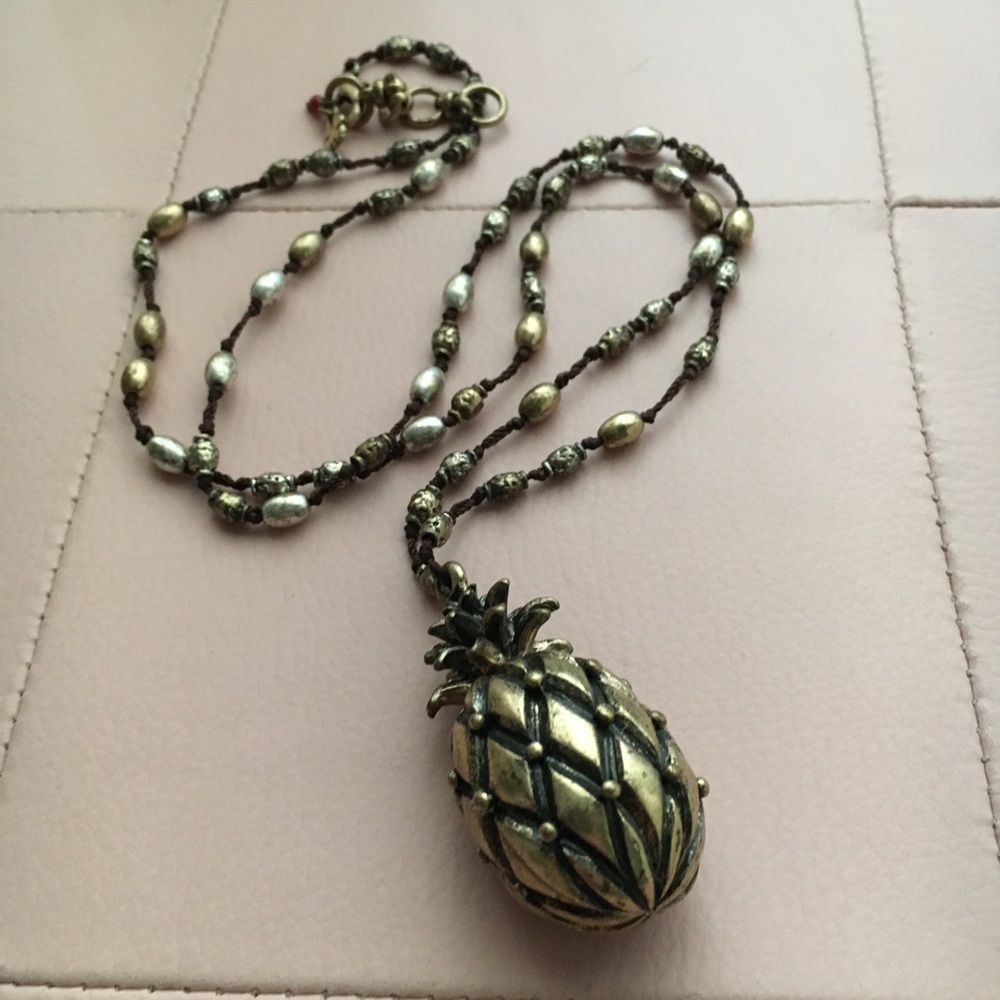 LUCKY BRAND LONG PINEAPPLE NECKLACE