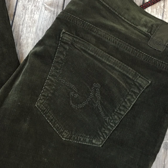 Ag Adriano Goldschmied Pants - AG Corduroy Pants Willow Skinny 29 Slim Brown