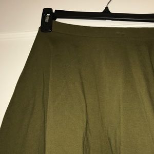 Forever 21 Army Green Skater Skirt