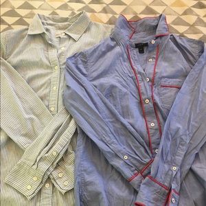 J.Crew Button down work shirt duo