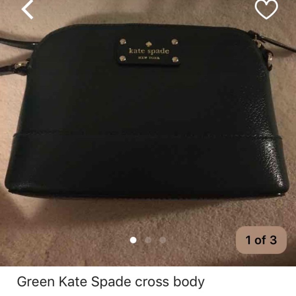 Green Kate Spade cross body