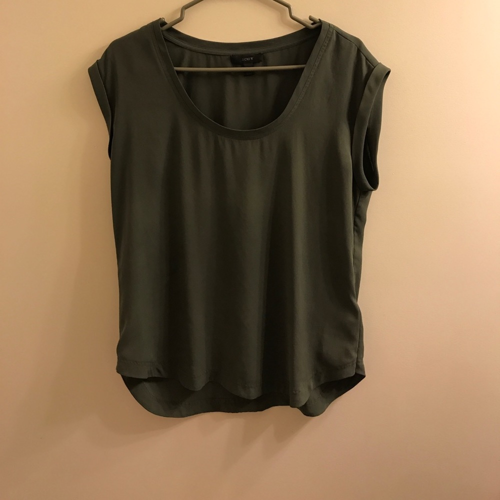J.crew Olive green dress shirt