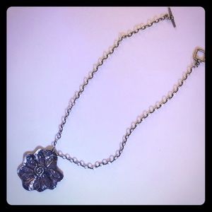 Sunflower .925  SS necklace