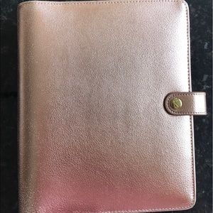 Rose Gold KikkiK planner (large) filofax a5