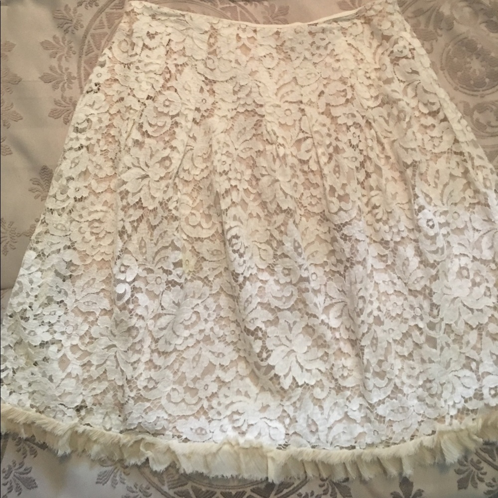 Beautiful Cream Lace Skirt