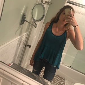 Free people peplum top!