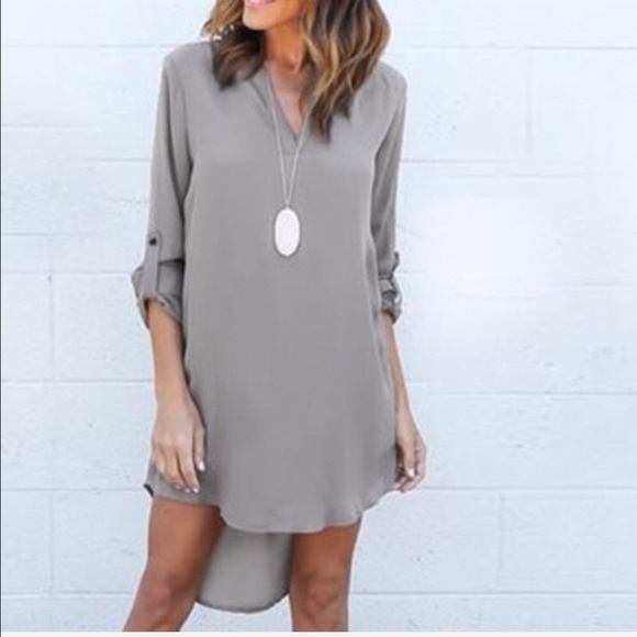 Chiffon mini tunic dress - Picture 2 of 4