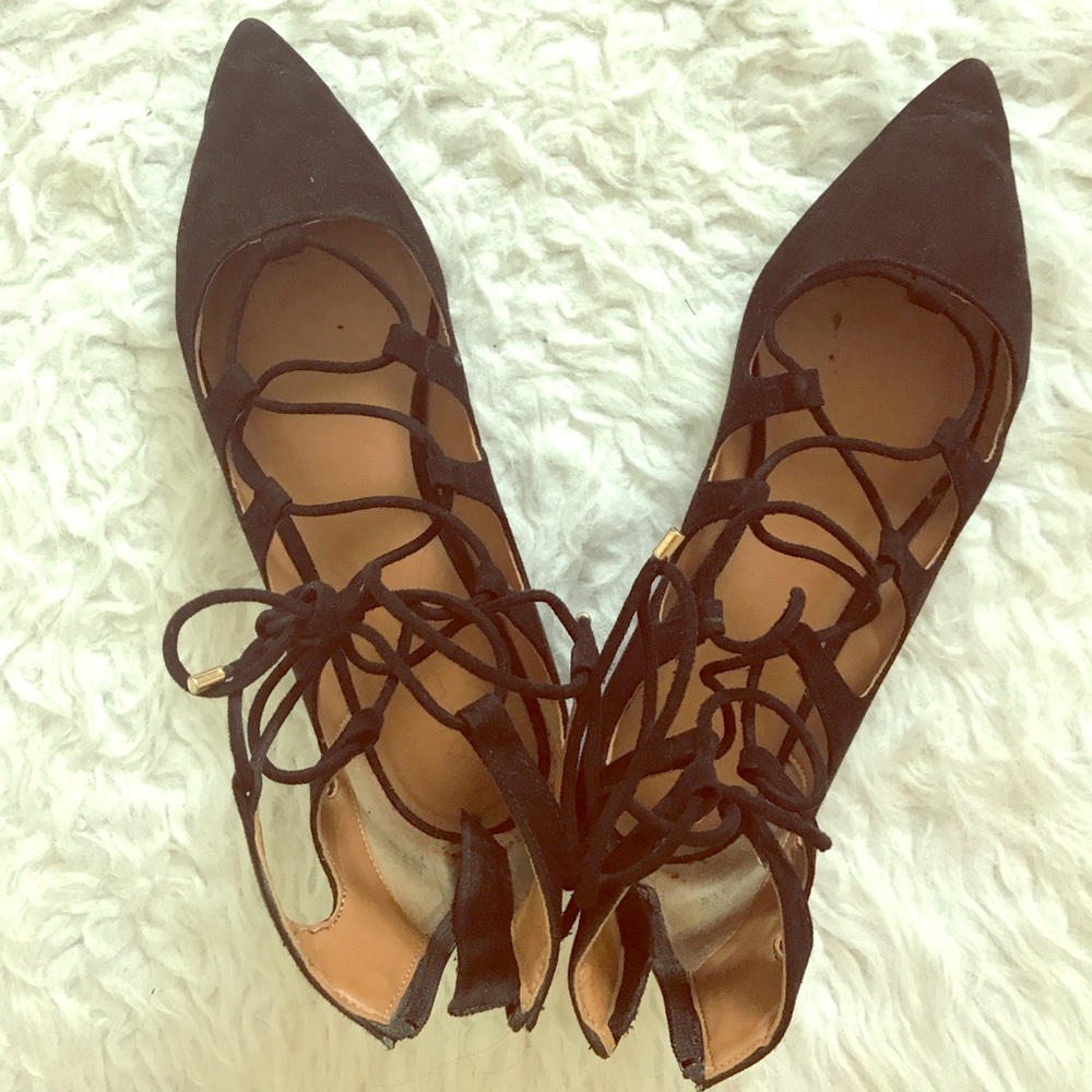 ALDO lace up flats