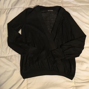 Faux wrap blouse