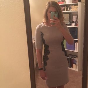 The Limited "Scandal Collection" Grey Fitted Dress