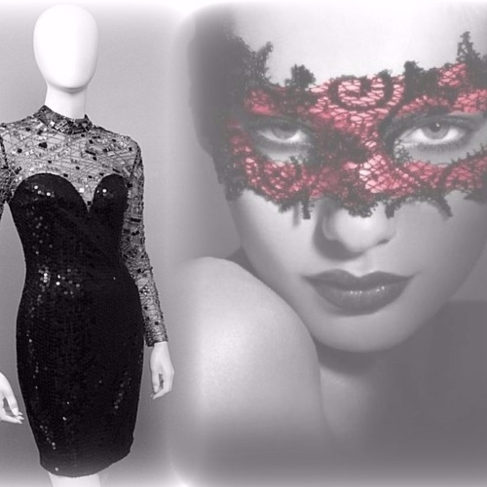 KILLER SHEER SEQUIN BUSTIER PARTY SPARKLING DRESS