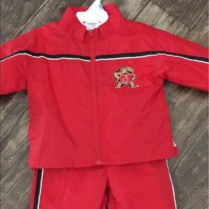 Baby Maryland Terps track suit