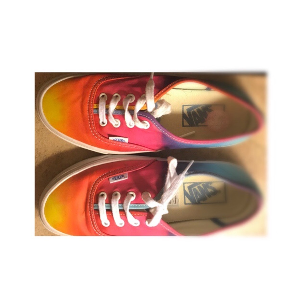 Rainbow Tie Dye Vans