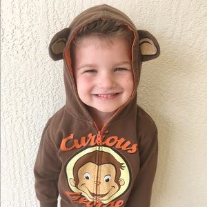 {toddler boys} Curious George hoodie