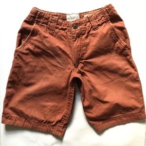 Men's Aeropostale Flat Front Shorts Dirty Orange