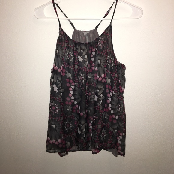 CHARLOTTE RUSSE sheer printed tank top 🌼 - Picture 1 of 4