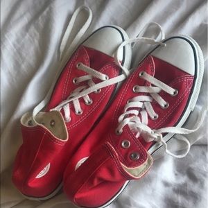 Brand New never worn red high top converse!!!