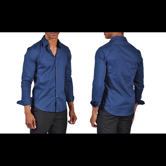Blue fitted shirt Clearance