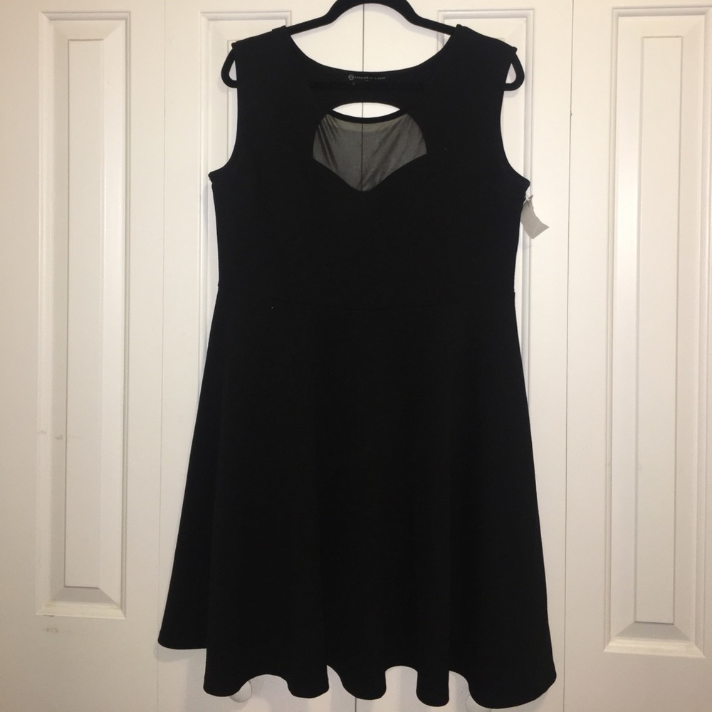 Fashion to Figure black skater dress
