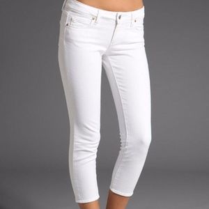Paige Roxie Capri White Jeans