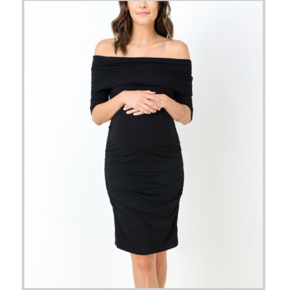 Off shoulder Maternity Dress