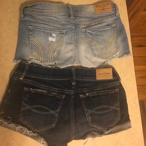 2 pairs of Abercrombie and Hollister shorts