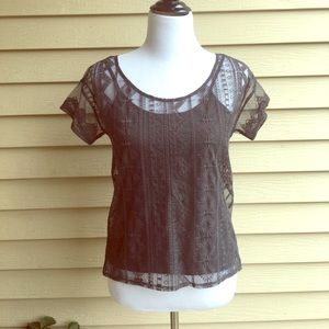 Am. Eagle sheer lace set