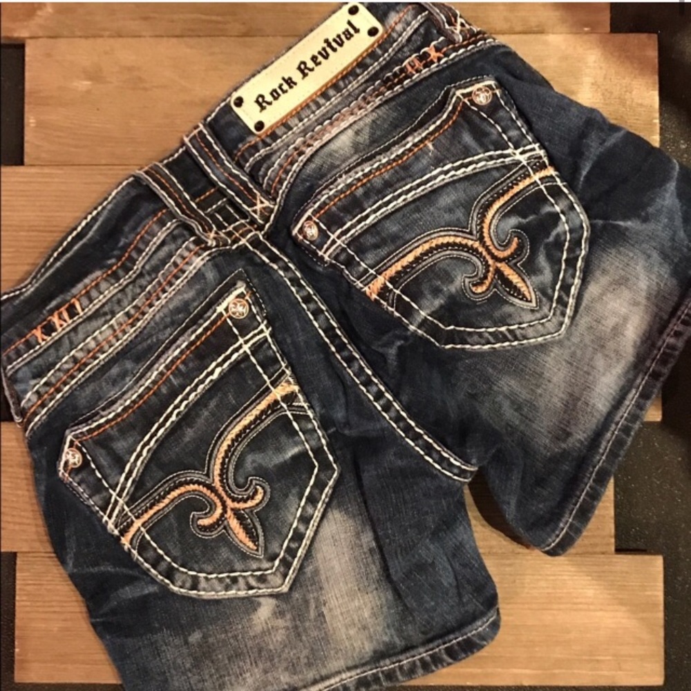 Rock revival denim shorts // BEST OFFER WINS