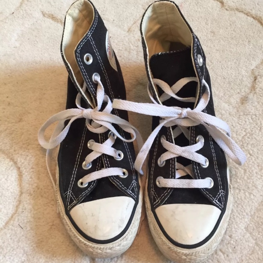 Black High Top Converse All-Stars
