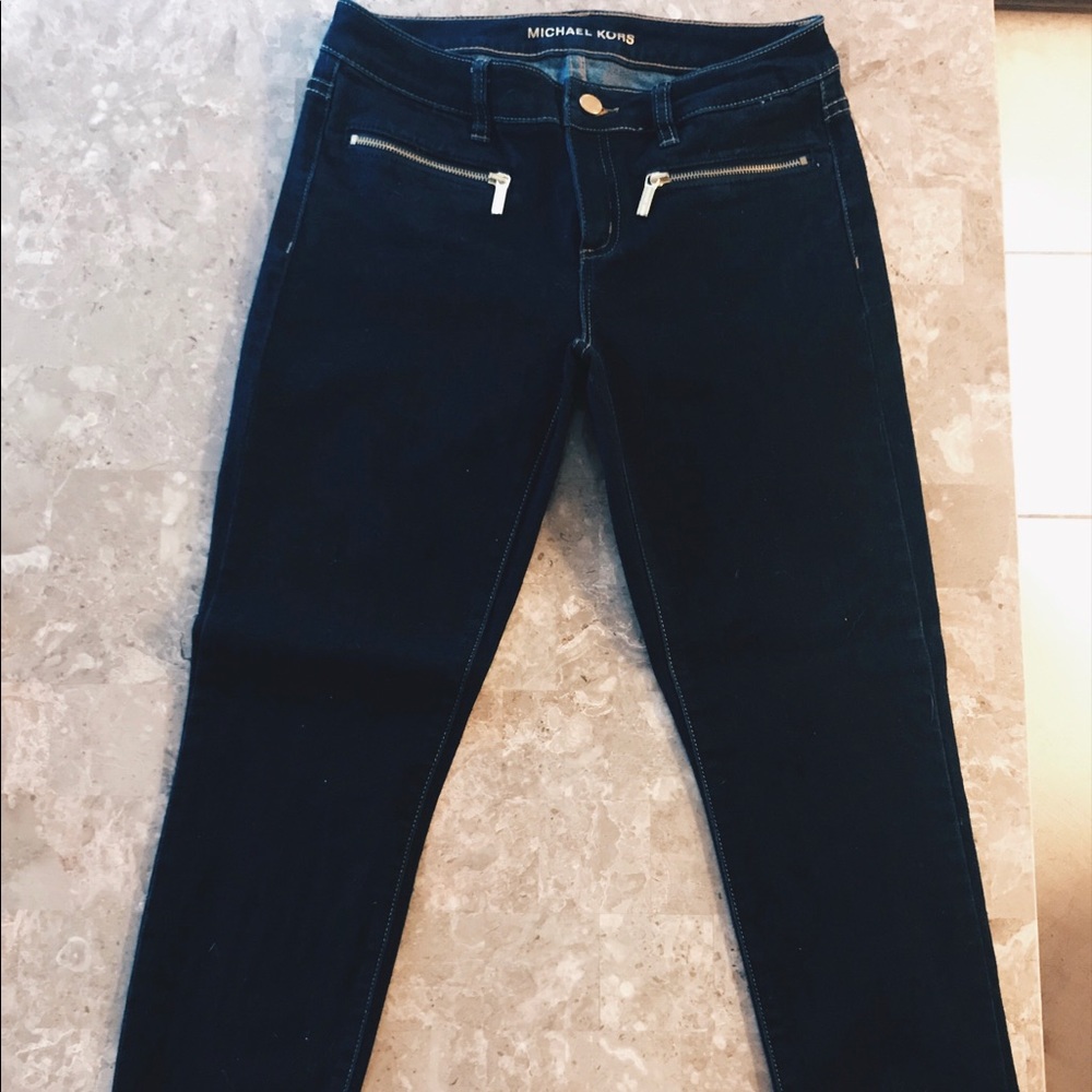 Michael Kors Dark Wash Skinny Jeans