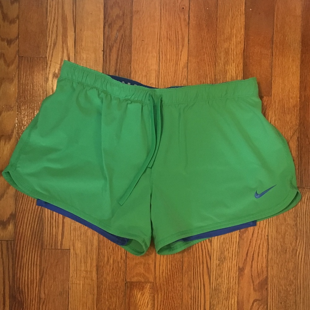 Nike athletic shorts with built in spandex