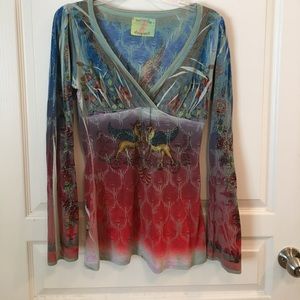 Butterfly Dropout long sleeved top