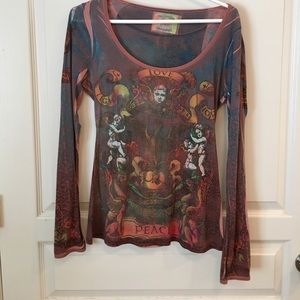 Butterfly Dropout long sleeved shirt