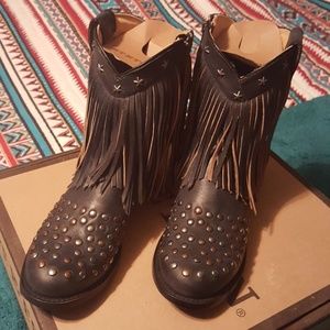 Stetson fringe boots