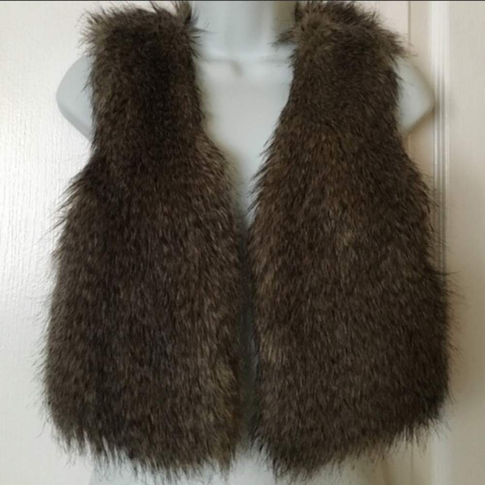 Kardashian Kollection Faux Fur Vest Size L