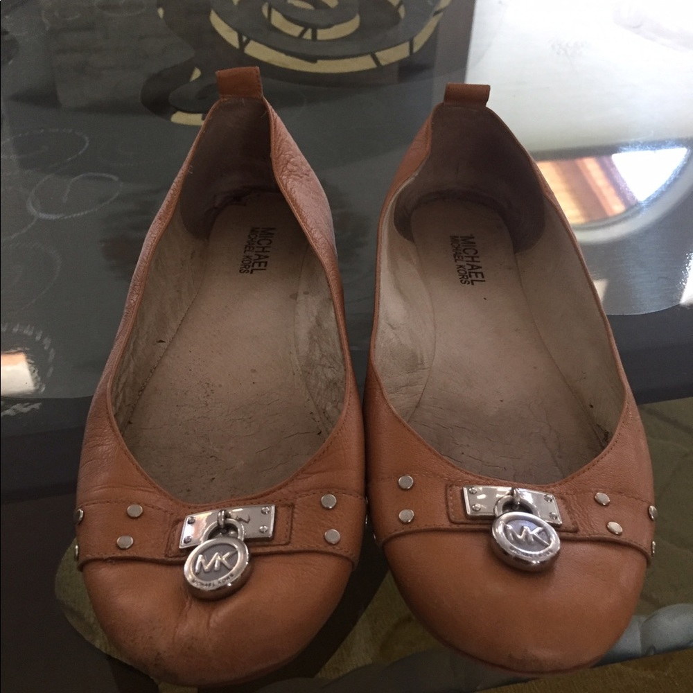 Brown Michael Kors flats
