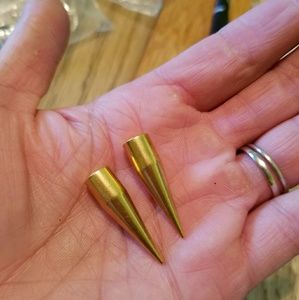 Brass ear stretchers