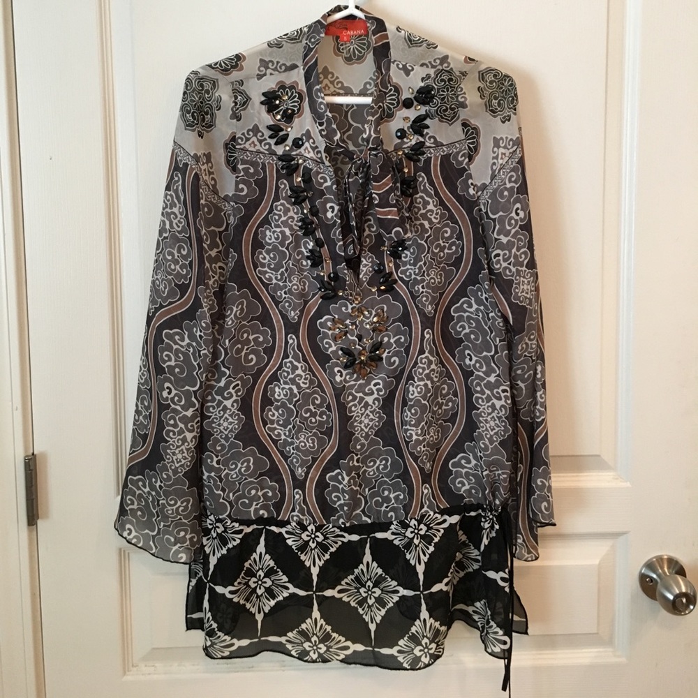 Hale Bob Cabana silk tunic