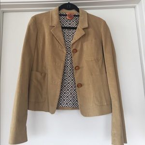 Tory Burch corduroy blazer! Size M worn ONCE!